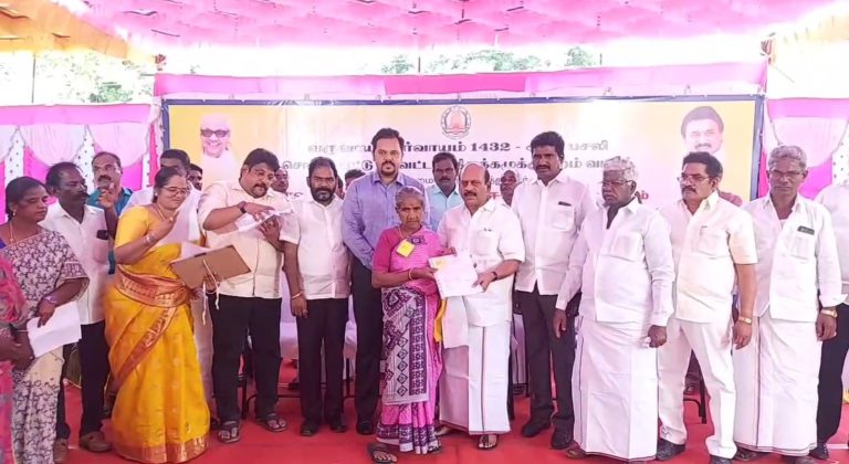 நலத்திட்டங்கள் வழங்கிய அமைச்சர் அன்பரசன்